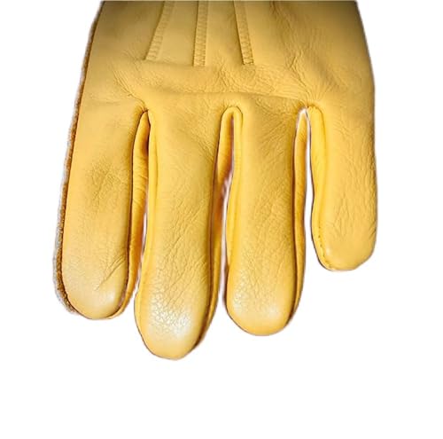 ノーブランド 冬用レザーグローブ M