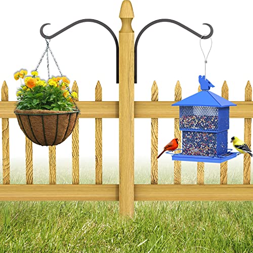 Mosloly Hanging Plant Bracket 2 Pack(16-Inch), Solid Steel Plant Hangers, Hanging Plant Hooks Outdoor For Bird Feeders, Plant, Bird House Solar Lights, And Wind Chimes (2.4Lbs) #TOP4