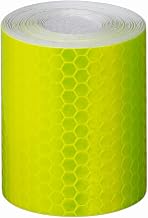 High Brightness Reflective Tape, Waterproof Reflective Sheet, Fluorescent Tape for Nighttime, 2"x10ft (5cmx3m), Safety Sign Tape, Accident Prevention, Hazard Warning, Durable Road Sign (Yellow)