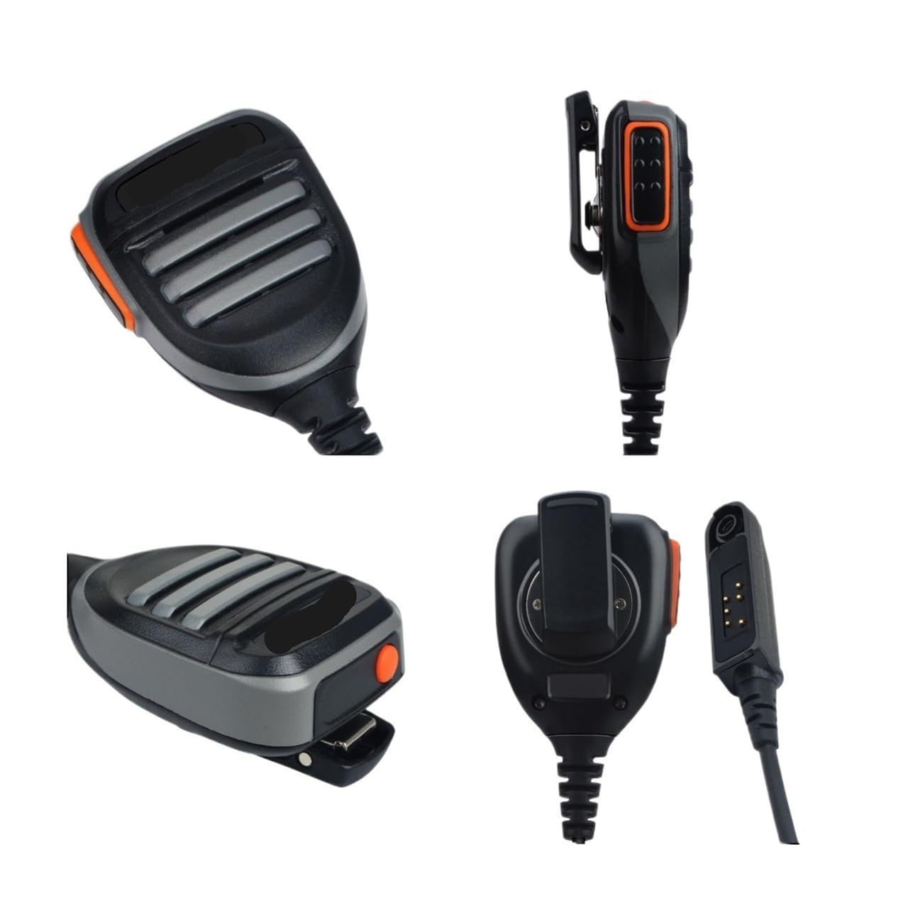 Compatible con Baofeng UV-9R UV-9RPLUS BF-A58 BF-9700 Altavoz con micrófono de Palma Resistente al Agua con Altavoz de Alta Potencia de 1 W