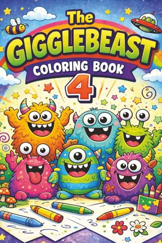 The GIGGLEBEAST COLORING BOOK 4: 70 Silly Creatures to Color and Giggle | Easy Coloring Pages for Kids Who Love Silly Monsters | A Travel-Size ... and Enjoy (Gigglebeast Coloring Book Series) image 2