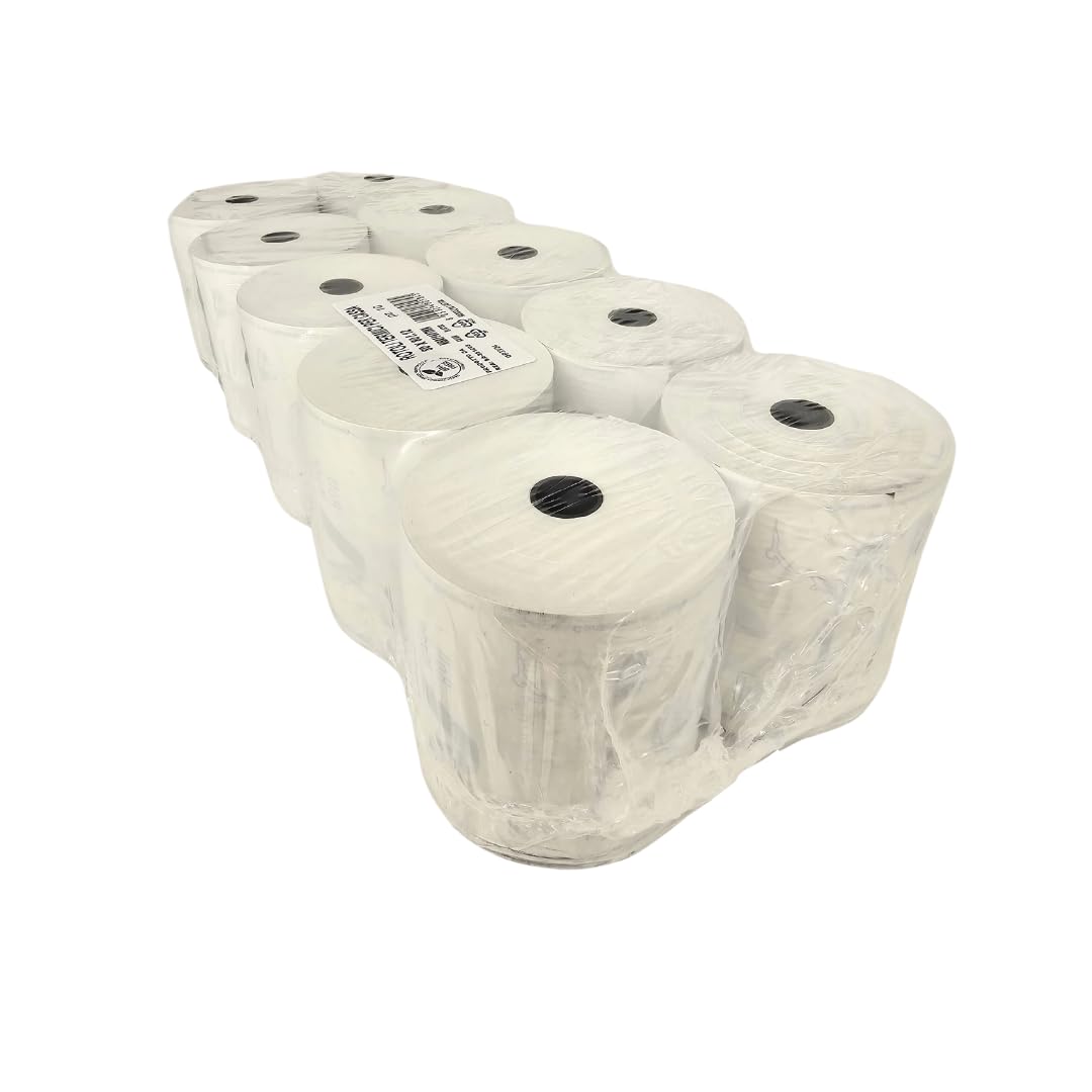 50 Rotoli Carta Termica 80x80x12mm Professionali (80 Metri) | BPA Free & Omologati | Per Registratore di Cassa RT, Stampante Fiscale, Epson, Custom e POS