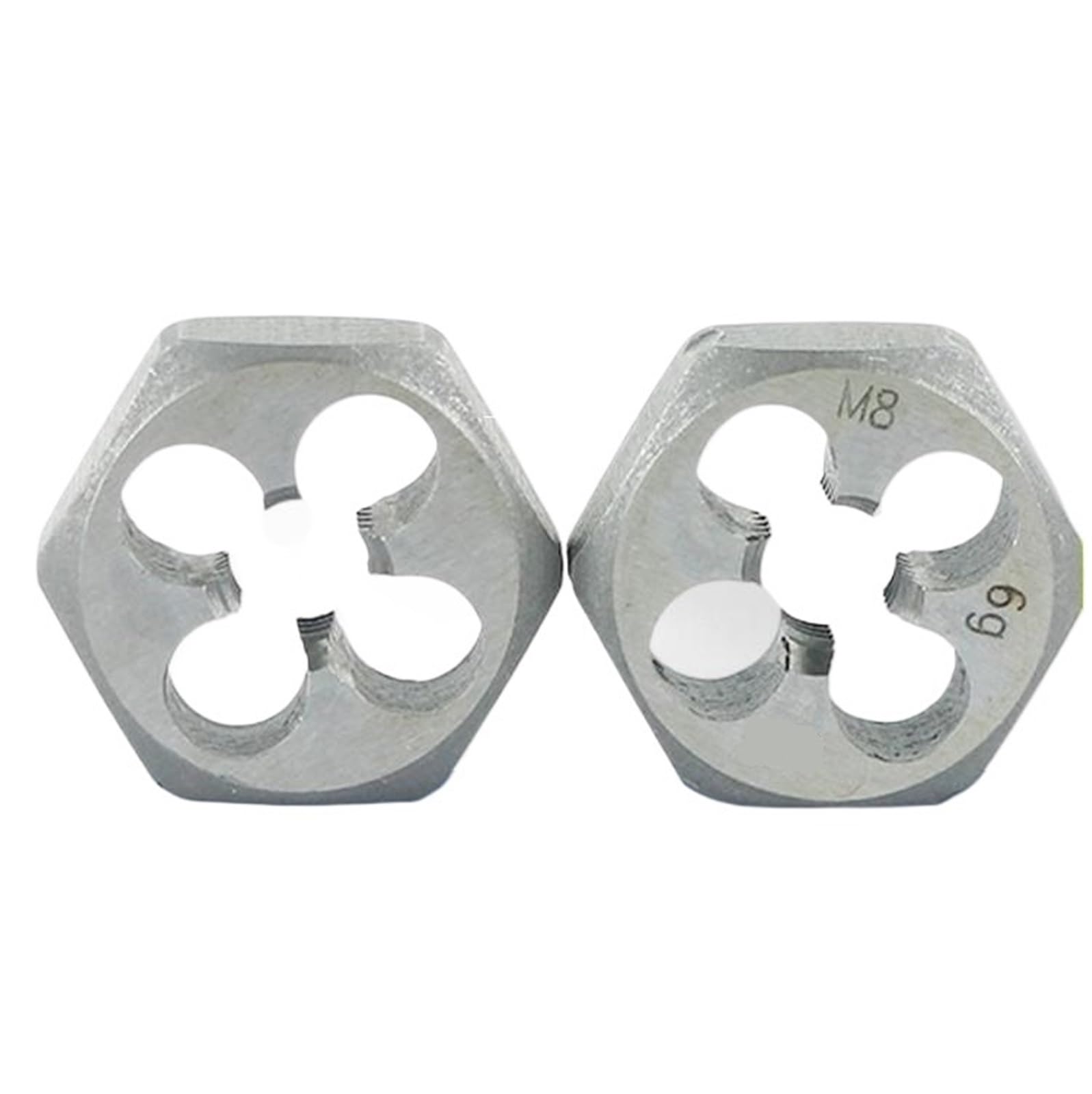 Sechskant-Schneidmutter Sechskant-Schneideisen, M6 x 1.0mm Teilung, Sechskant-Einfädelschneideisen, Maschinengewindeschneideisen, Genauigkeitsgrad: 6 g(1pc)