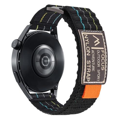 MOQIAN �����p ���v�o���h 20mm 22mm huawei GT5 GT4 watch 6 xiaomi watch S4 samsung �i�C�������U�[�E�H�b�`�X�g���b�v20�~�� 22�~�����K�� �L�k���x���g���i�K�ɒ��������x���g�X�|�[�c���[�v�y