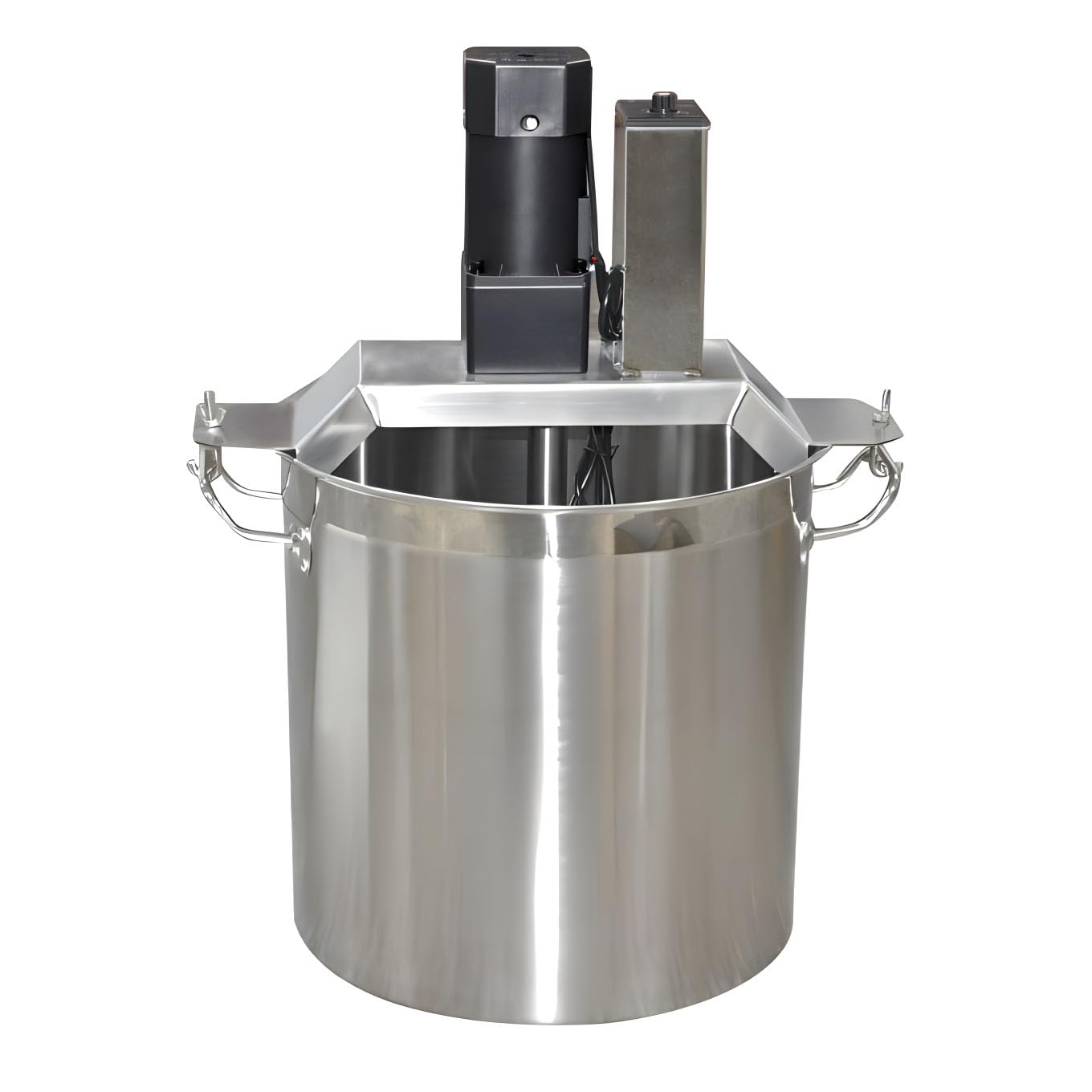 40L/10.5Gal Automatic Pot Mixer, 110V 180W Stainless Steel Electric Mixer For Cooking Agitator Chocolate Paste Heat Mixing Machine, Food Mixer Pot Seasoning Bottom Soup Sauce Stirrer