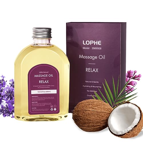 LOPHE Aceite de Masaje, 200ml Esenciales Naturales