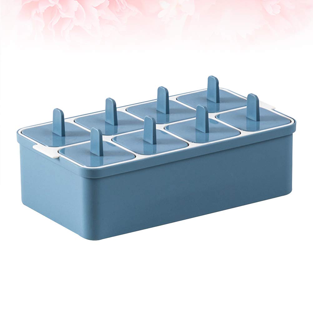 DOITOOL Mold Square Ice Cream Making Mold for Treats Ice Box Bottom for Easy Release for Fruits Cream and More