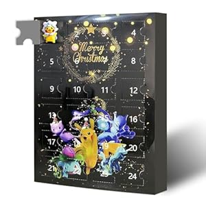 Cartoon Kerst Adventskalender 2023, Kerst Adventskalender Geschenken voor Kinderen, 24 Dagen Kerst Adventskalender, 24 stuks Leuke Figuren Pop Vakantie Party Decor Geschenken (C)