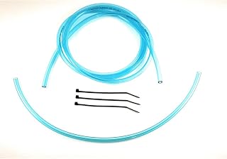 Universal 5'ft Kit 4mm ID/3.2mm ID Carburetor Vent Hose Lines compatible with Keihin Mikuni Carb Mx ATV (Clear Aqua Blue)
