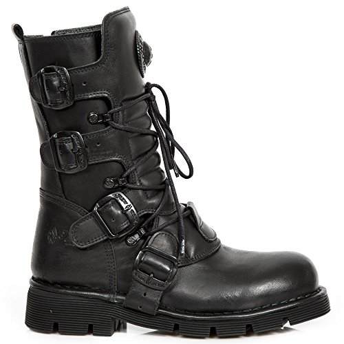 Bottes New Rock M.1473 S49 Noir l'excellence artisanale du style gothique unisexe