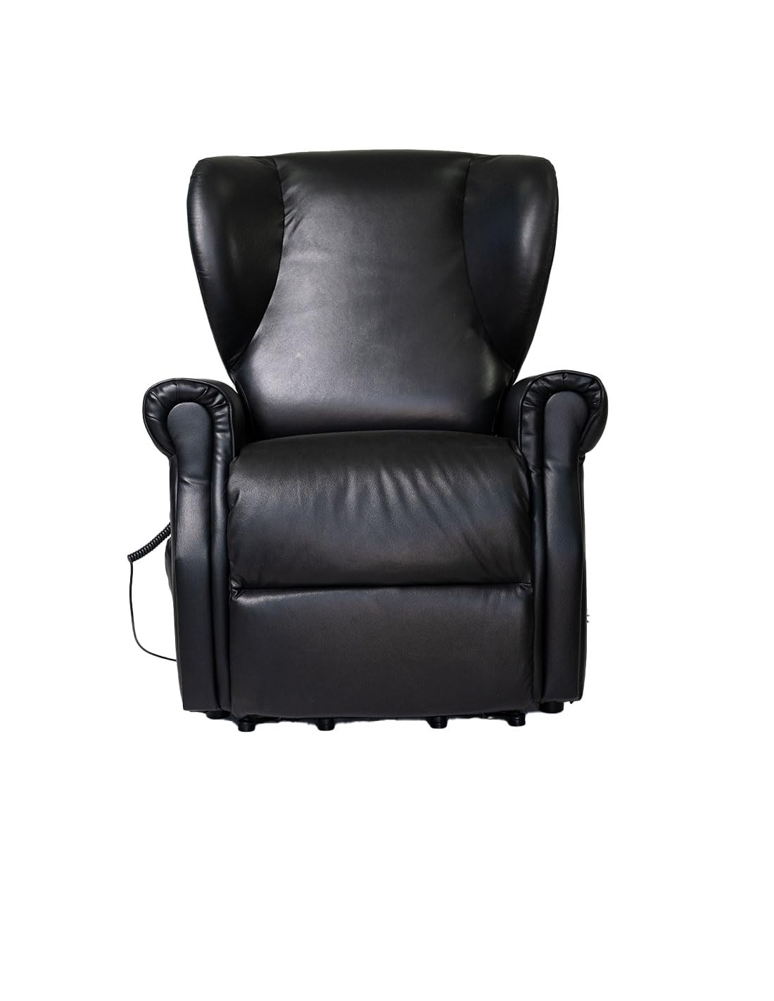 Sime EE-P2 Personnalisable Fauteuil releveur Relax Pied de lit avec Dossier inclinable indépendant Zero Gravity à 2 Moteurs 2 Roues bergère siège indéformable Peau Fauteuil électrique Noir