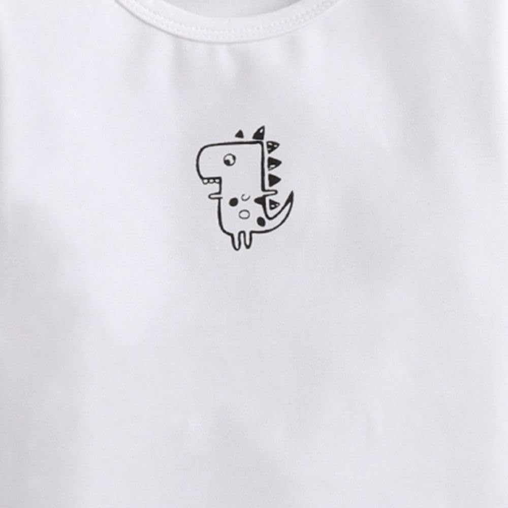 Hopscotch Cotton Blend Boys Animal Printed T-Shirt Dungaree Set In Blue Color For Ages 2-3 Years 2