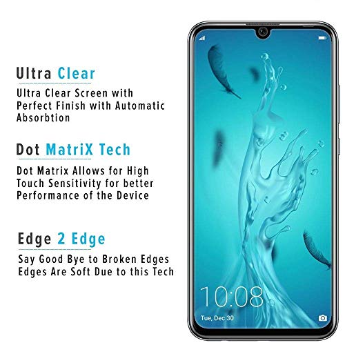 Image of Screen Protector for Huawei Honor 10 Lite | 20 Lite (Black) Tempered Glass Edge-to-Edge 6D Screen Guard With Installation Kit