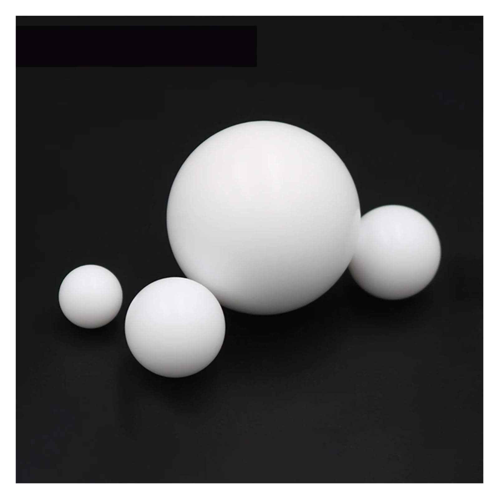 ZHGUIMING Bolas de PTFE macizo Bola F4 Bola de plástico Bomba de diafragma Bola 3/4/5/6/6,35/7/8/9/9,5/10/12/12,7/14/15/16/18~25 mm(50 PCS,18mm)