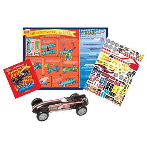 T.S. Shure Rubber Band Powered Supercharger Deluxe Racing Car Kit