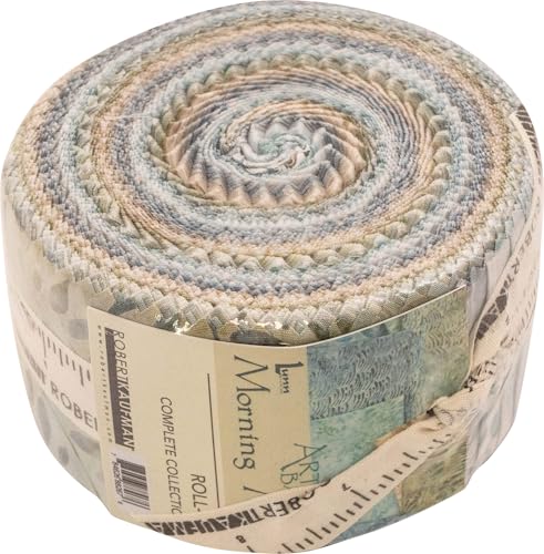 Lunn Studios Artisan Batiks Morning Mist 2025 Roll Up 40 2.5-inch Strips Robert Kaufman RU-1332-40