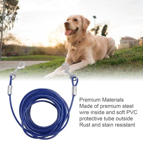 Cable de sujeción antitirones y mordeduras para perros pequeños con mosquetón de 6 mm 6