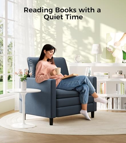 Image of Welzona 3-Layers Cloud Accent Chair, 33 inch Reading Chair, Teddy Arm Chairs