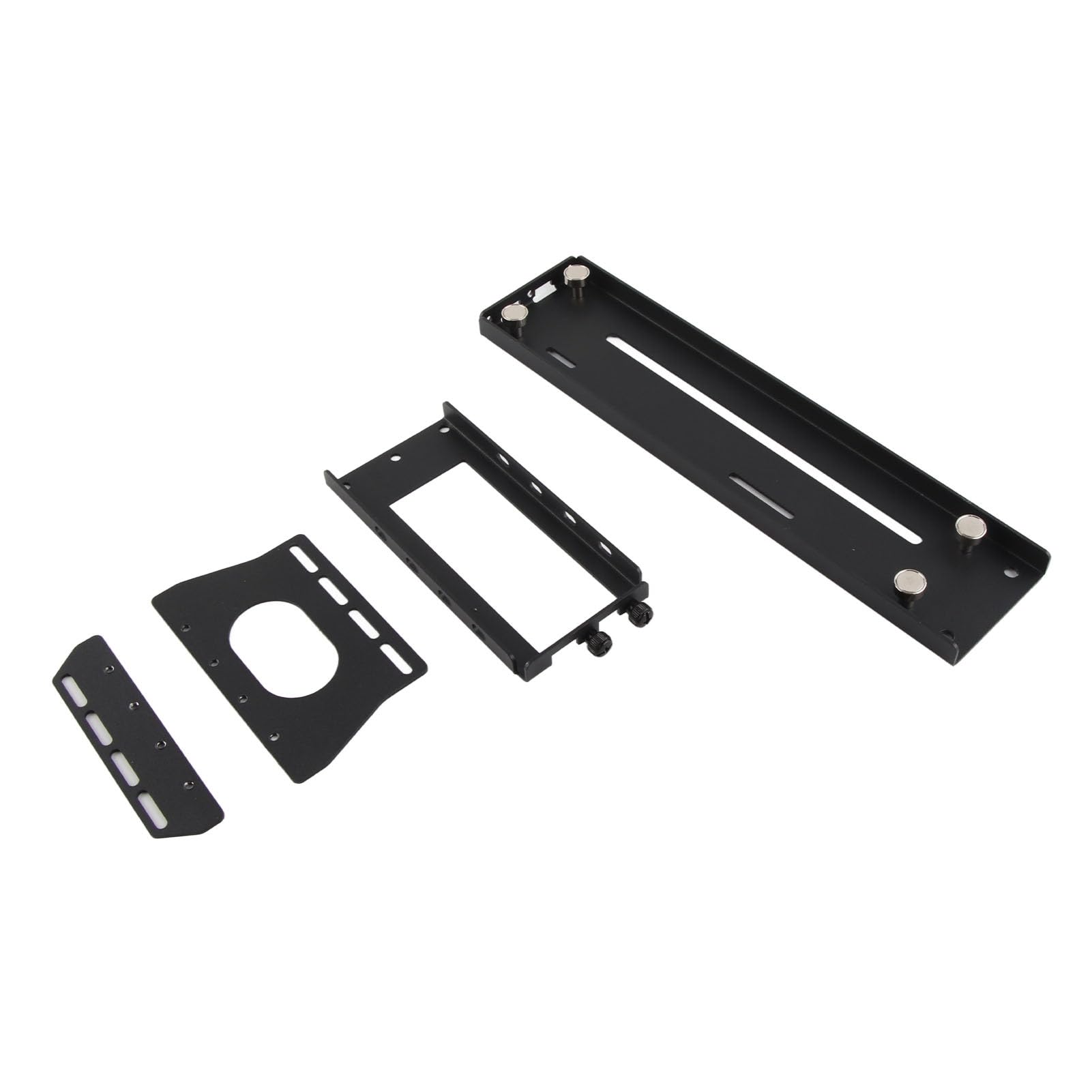 Alomejor Adjustable Vertical GPU Holder for ATX Cases (26*8.2*12.8 cm) | Protegge schede grafiche da 2-3 slot, robusta struttura in ferro, include illuminazione ARGB