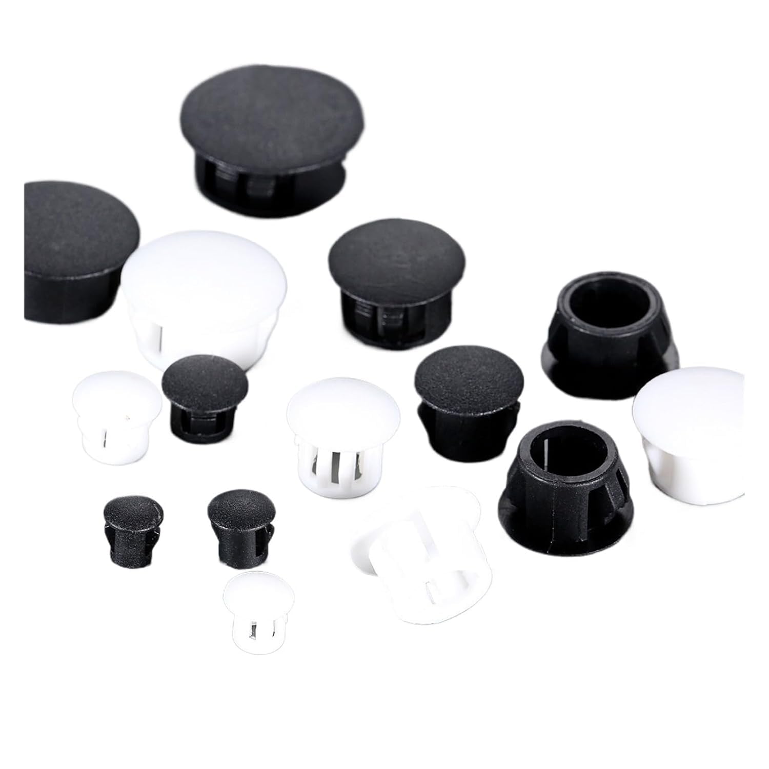 Kunststoff-Blindstopfen, 50/Set Nylon-Einrastkappen for Möbelschraubenlochabdeckungen