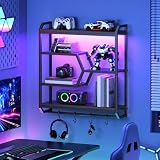 HOOBRO Gaming Floating Shelf with LED