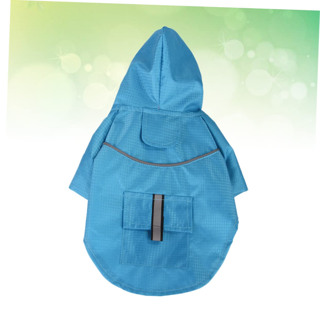 GRIRIW Raincoat Reflective Pet Raincoat Double-Layer Protection Easy-on/Off s