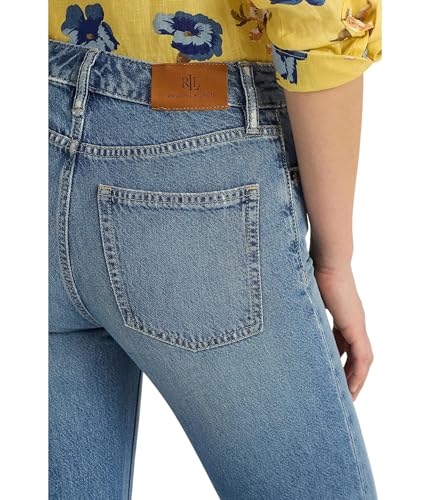 Lauren Ralph Lauren Women's High-Rise Flare Jeans in Mirabeau Wash3