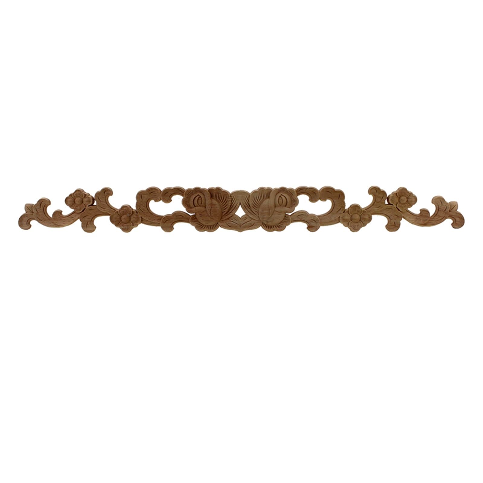 Applique en bois sculpté de 60 cm pour masquer les défauts et embellir un meuble