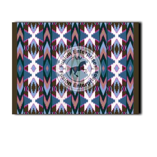 EQUIEMPRESS Western Ranch Saddle pad/New Zealand Wool Horse Western Saddle Blanket Top Wool Pad Sensor Flex (Customization Available) AN-237 (36