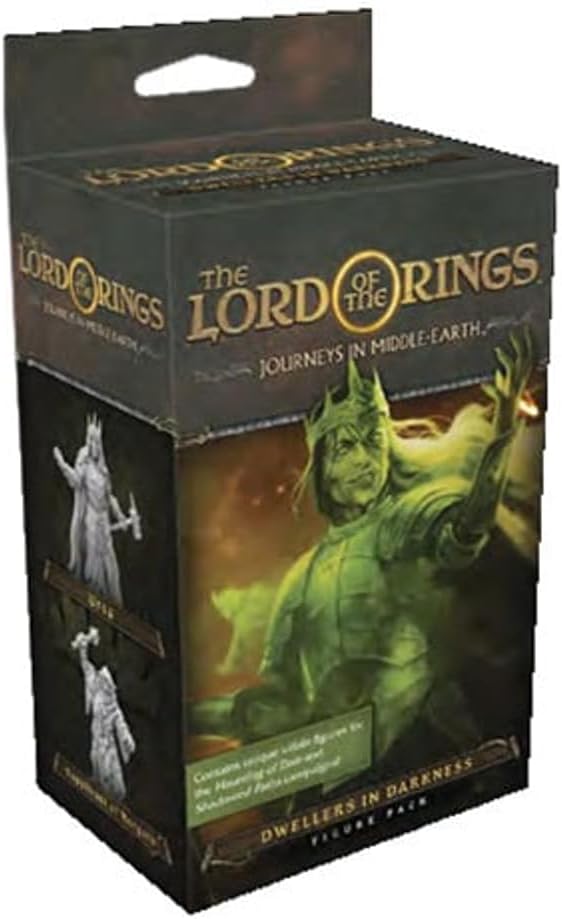 The Lord of the Rings Journeys in Middle-earth Dwellers in Darkness FIGURE PACK - Adventure Board Game for Kids and Adults, Ages 14+, 1-5 Players, 60+ Minute Playtime, Made by Fantasy Flight Games