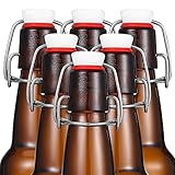 Healeved 12 Stück Bügelverschluss Glasflaschenverschlüsse Flip Top Bierflaschenverschluss Bierflasche Luftdichte Deckel Mit Silikondichtungen Für Glasbärenflaschen
