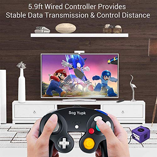 image for Gamecube Controller, SogYupk Wired Controllers Classic Gamepad 2 Pack 