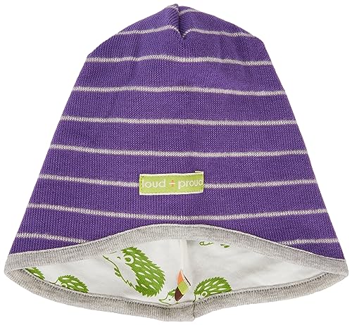 Bonnet enfants unisexes violet coton biologique doux wendemütze ringel
