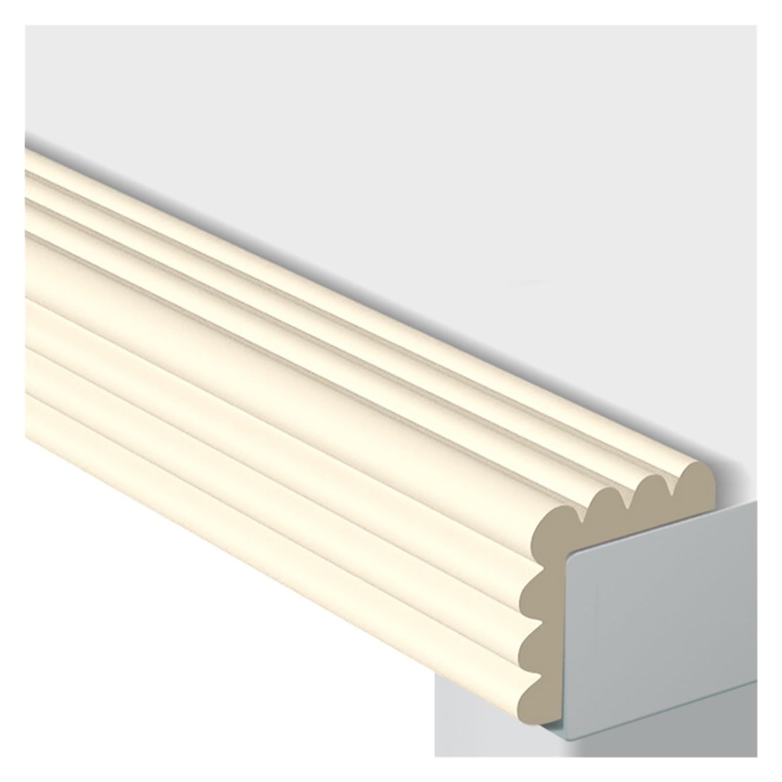 WIGING Foam Safety Strips, Self-Adhesive W Shape Table Protectors Corners Cushion Bumper, Edge Children's Anti Collision Strip For Glass Table Furniture Fireplace (Color : Beige, Size : 20m/65.61ft)