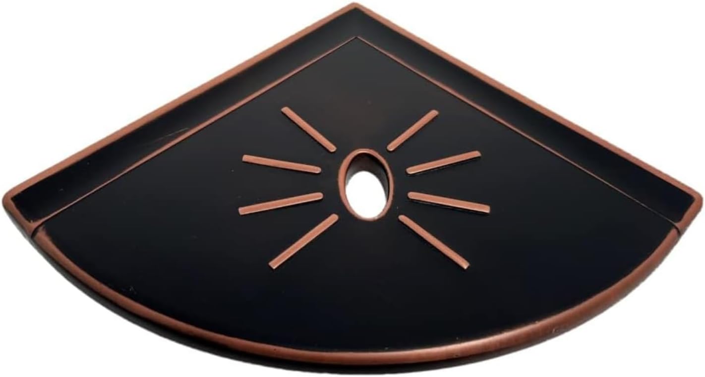 Tenedos Resin Decor 8 Inches Corner Shower Shelf – White Flatback 9x9 Wall Mounted Bathroom Tile Storage Accessory for Soap, Shampoo & Essentials, Durable Resin