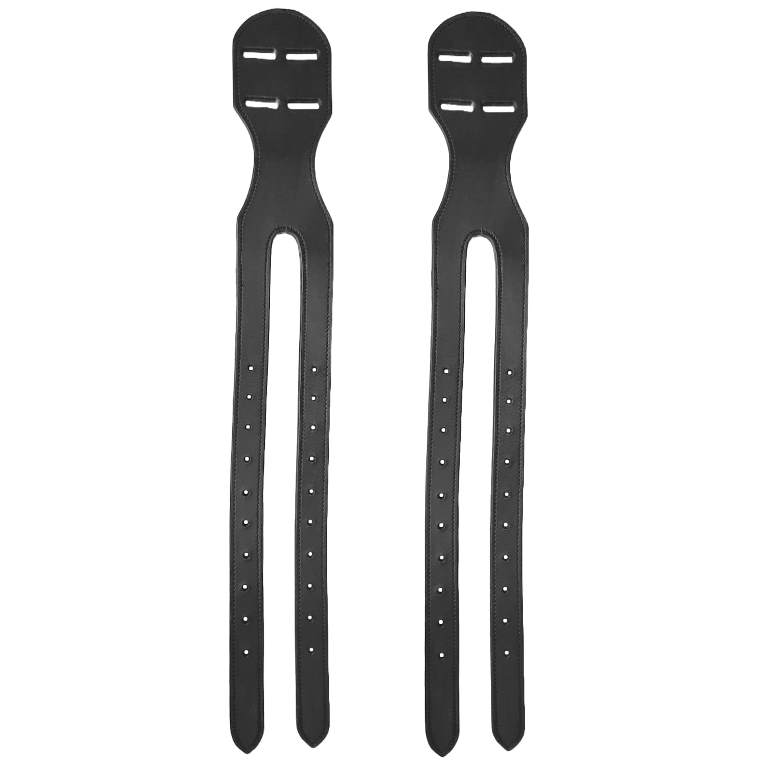 Tahoe Heavy-Duty Leather Western to English Saddle Girth Converter, Set of 2, with 1-Year Warranty (Medium Oil)