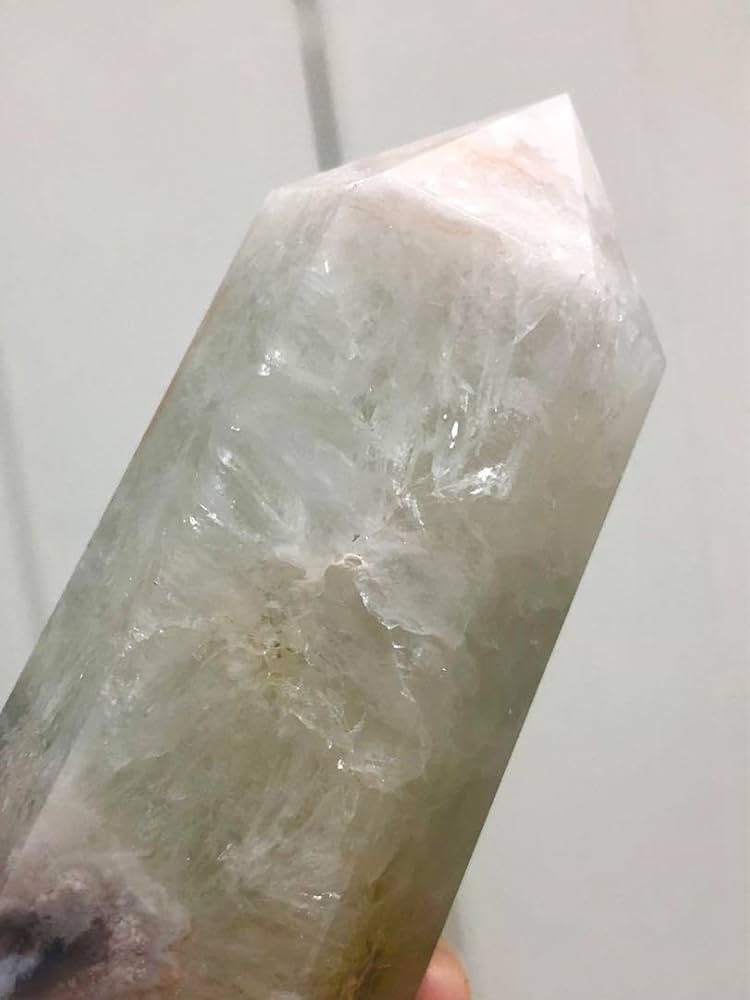 値下げ高品質プラシオライト桜瑪瑙アメジストBIGサイズタワーポイント