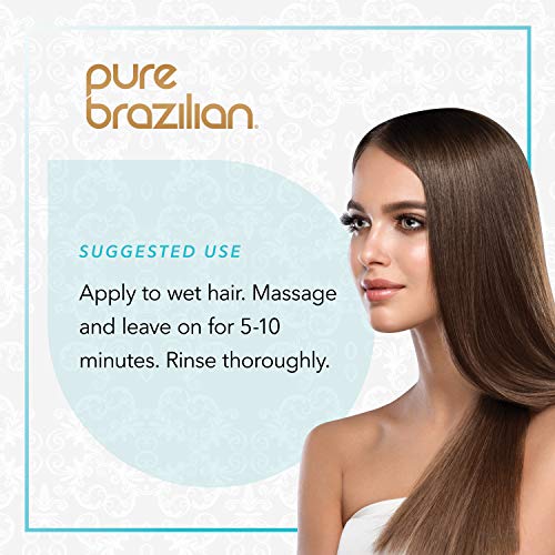 Pure Brazilian Deep Conditioning Masque - Deep Conditioner Hair Treatment With Brazilian Keratin, Acai, And Arginine (8 Ounce / 236 Milliliter) #TOP4