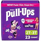 Pull-Ups Girls' Potty Training Pants, Size 2T-3T Training Underwear (16-34 lbs), 23 Count