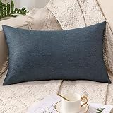 ZebraSmile Decorative Lumbar Throw Pillow Covers Elegant Soft Touch Cotton Blend Cushion Case for Ca