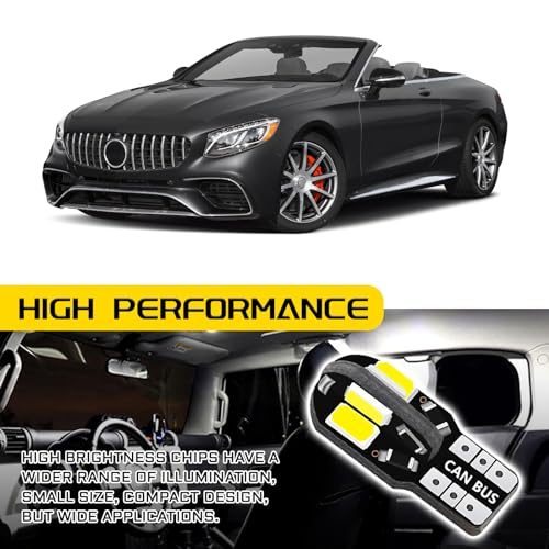 UZZH 10 PCS T10 Car LED Interior Bulb Lights, 8000K 5730-8SMD Car Side Wedge Light, Map Dome Courtesy LED License Plate Light Bulb, Universal 12V Error Free Lamp Led Lights for Cars (Pink/Purple)
