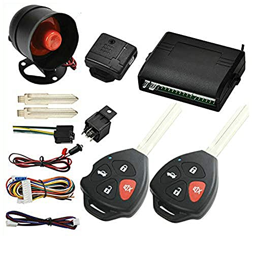 Riloer Kit de verrouillage centralisé, kit de télécommande de verrouillage centralisé serrure de porte de voiture universelle système d'entrée sans clé serrure centrale capteur de choc