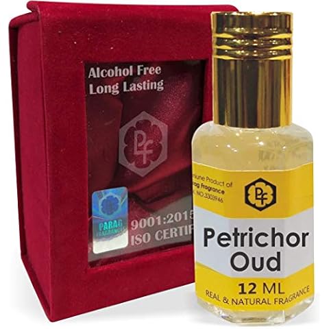 Parag Fragrances Petrichor Oud Attar 12ml With Precious Gift Pack|Best Attar For Man|Long Lasting Attar|Ittar|Attar|Perfume|Fragrance Oil|Gift For Man Also Available in 25ml/100ml/500ml Cover