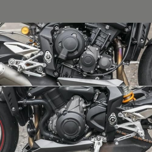 Protector cárter 675 R y Street Triple 765 con mecanizado de alta resistencia contra impactos 4