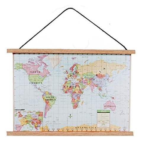 Melody Jane Dolls House Modern World Map Chart Cover