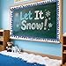 Bulletin Board Borders 59FT, Snowman Christmas Pattern Border for Classroom, School, Office Chalkboard Bulletin Board Wall Window Door Decor