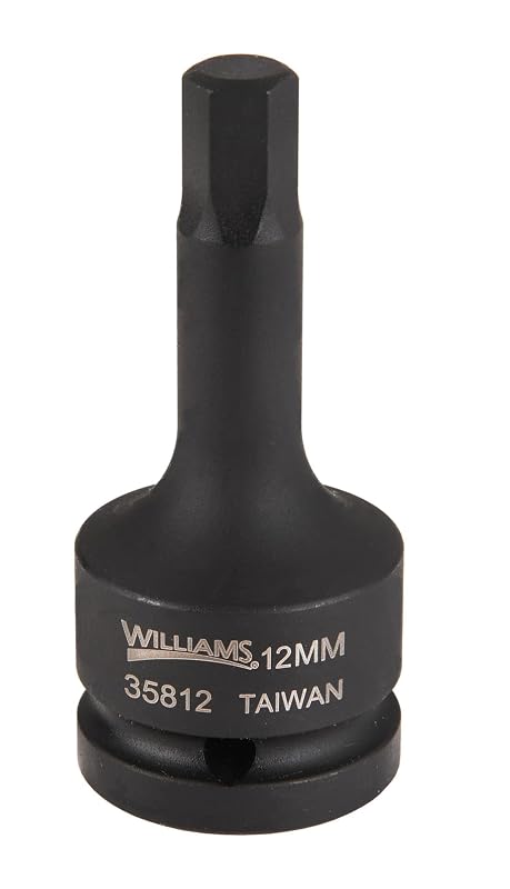 Soquete de Impacto com Ponta Sextavada Williams JHW35810, Encaixe de 19,05 mm (3/4 pol.), 10 mm, Preto