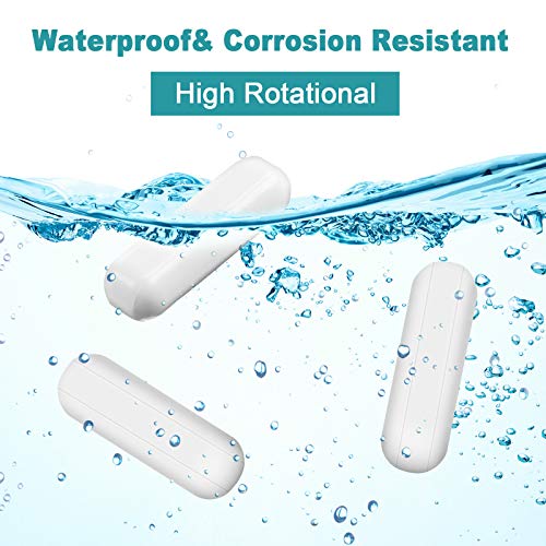 Ptfe Magnetic Stirrer Mixer Stir Bar, White Color, Stir Rod Magnetic, Laboratory Bar, Stir Plate Bar, Stir Plate Magnet Stick (16 Pieces,30 Mm/ 1.18 Inch) #TOP5