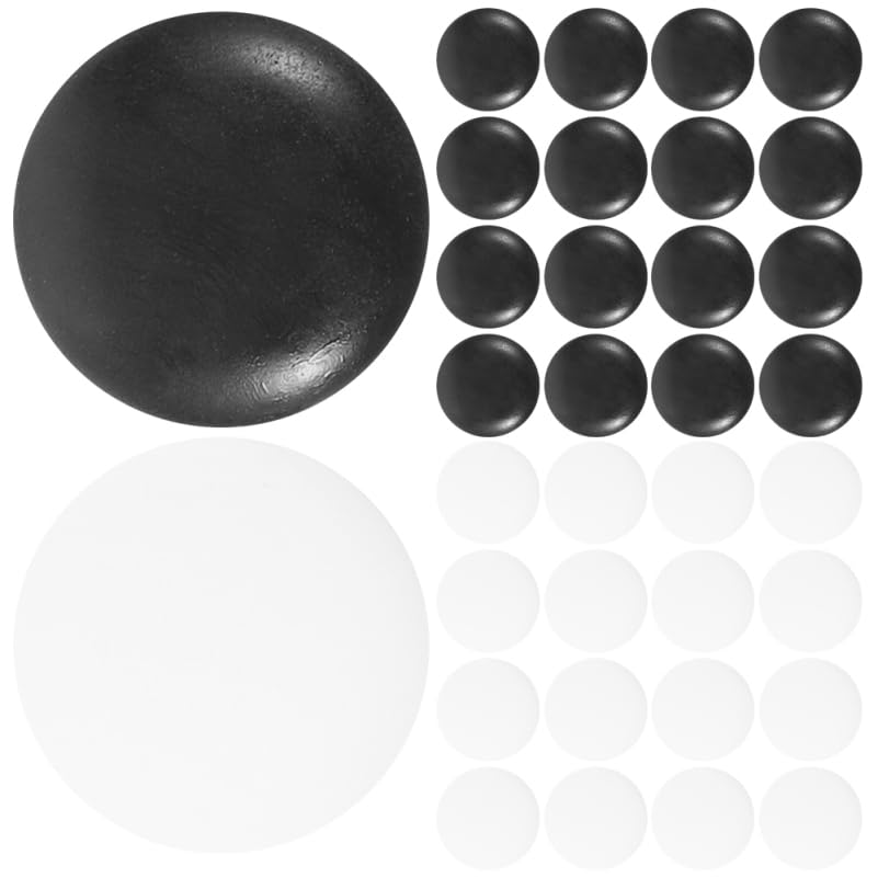 GALPADA 100pcs Go Stones Resin Game Pieces for Board Games Compact Diameter Black White for Fun and Engaging Play