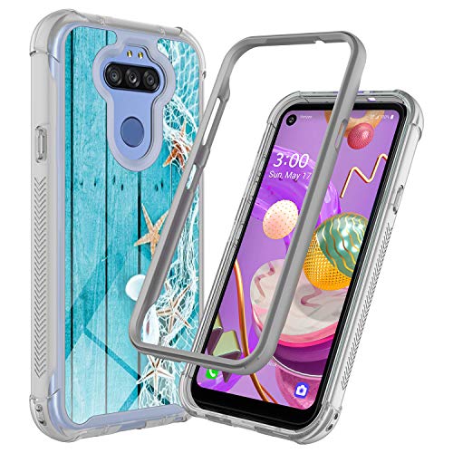 Rosebono for LG K31 Case, LG K8X/Aristo 5 Plus/Aristo 5/Phoenix 5/Fortune 3/Risio 4/Tribute Monarch Case, Hybrid IMD Design Graphic Cover Armor Case for LG K31 (Starfish)